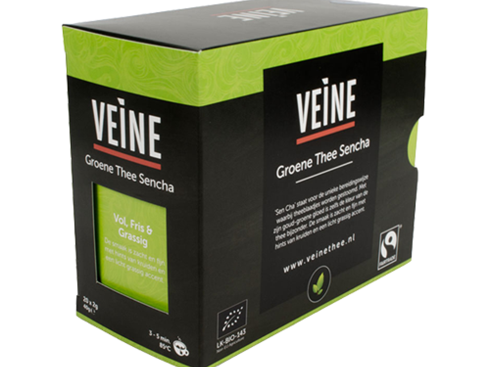 VEINE THEE FAIRTRADE ORGANIC GROENE THEE SENCHA (20 BAGS)