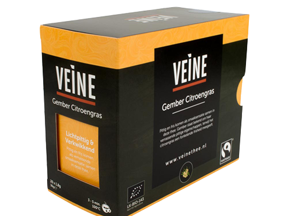 VEINE THEE FAIRTRADE ORGANIC GEMBER CITROENGRAS (20 BAGS)