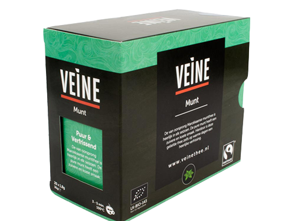 VEINE THEE FAIRTRADE ORGANIC MUNT (20 BAGS)