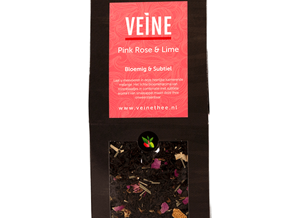 VEINE THEE BIO PINK ROSE & LIME 90G