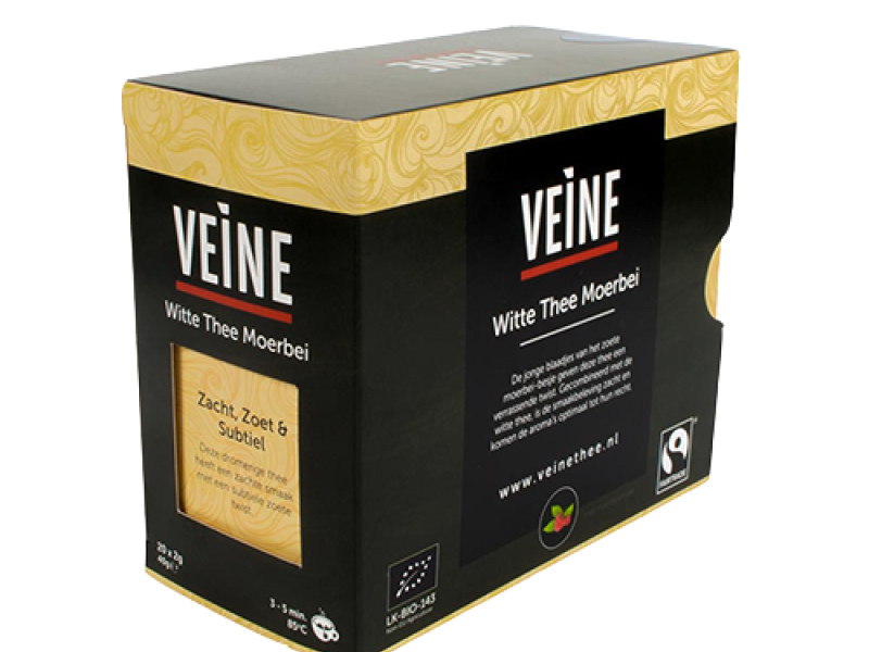 VEINE THEE FAIRTRADE ORGANIC WITTE THEE MOERBEI (20 BAGS)