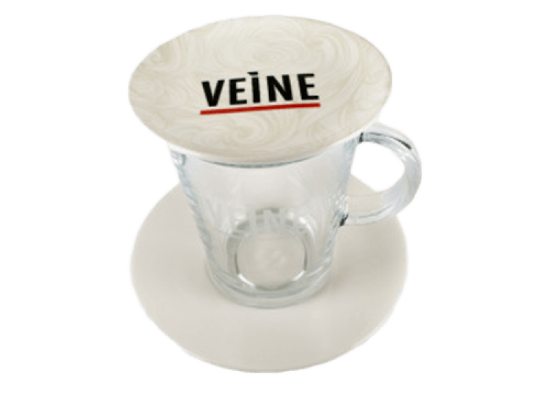 VEINE THEE GLAS INCL. SCHOTEL EN THEETIP